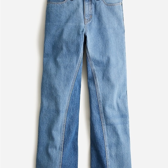 J. Crew Denim - J. Crew Two-Tone Light Blue High-Rise Wide Leg Jeans